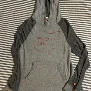 HOMAGE Gray and Dark Gray Women's Hoodie